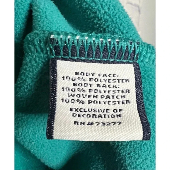 FILA Sport Fleece Faux Fur Turquoise Green Zip Up Jacket Sz XS - Picture 5 of 9
